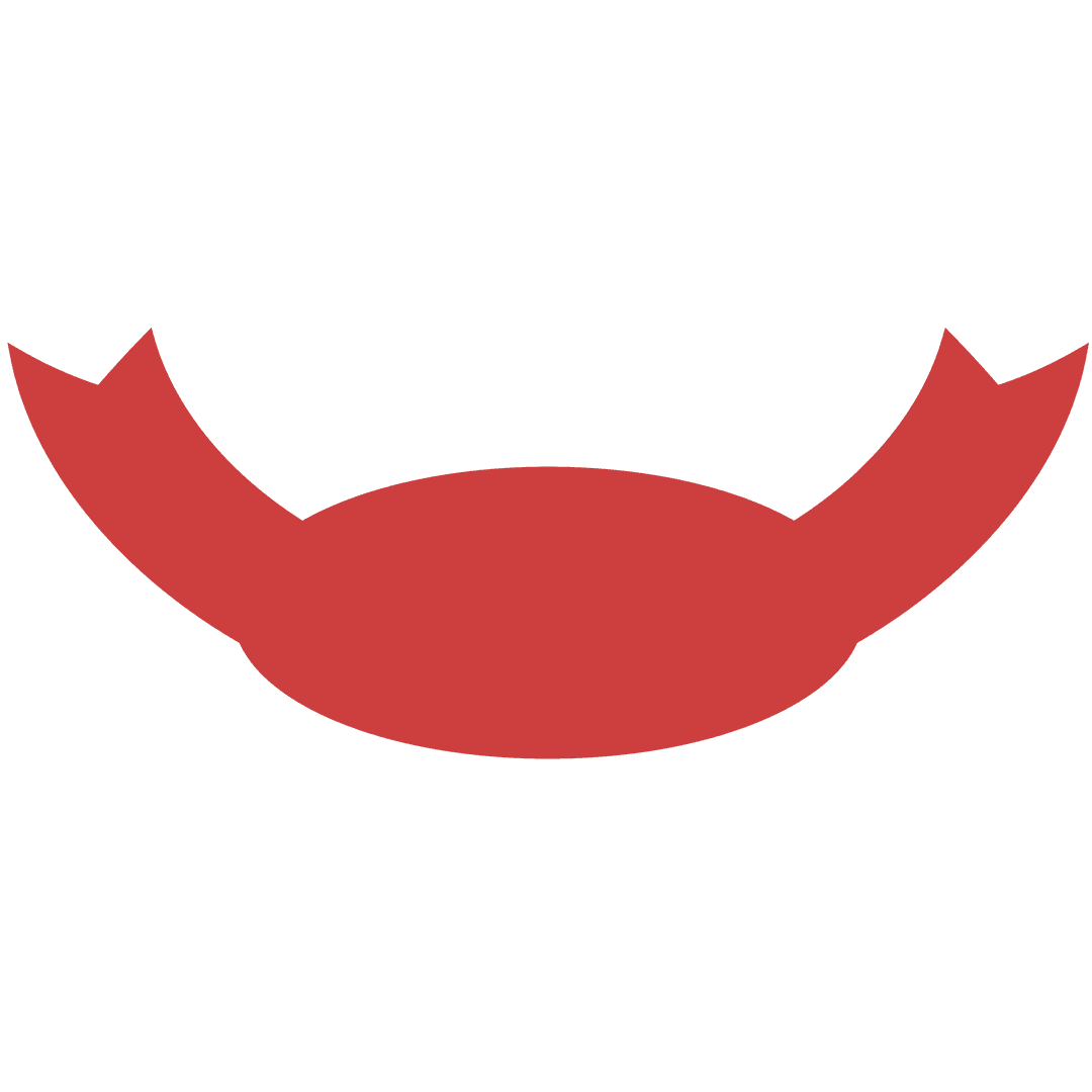 Digital Red Ribbon Banner on Transparent Background