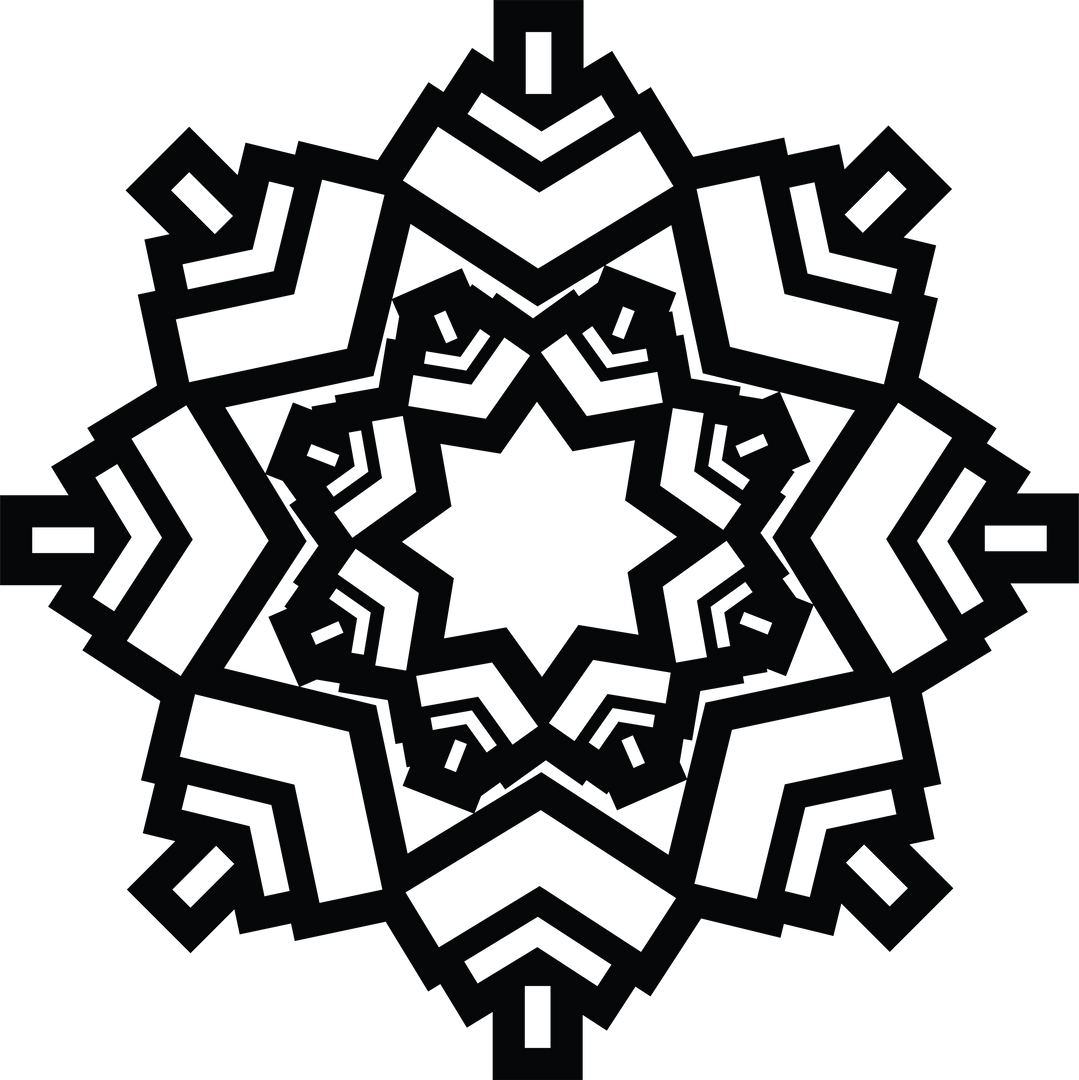 Black Snowflake Pattern Illustration on Transparent Background - Download Free Stock Images Pikwizard.com