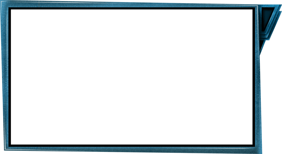 Transparent LED Monitor Frame with Blue Highlights