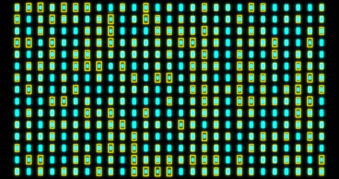 Abstract Pattern of Changing Green and Blue Rectangles