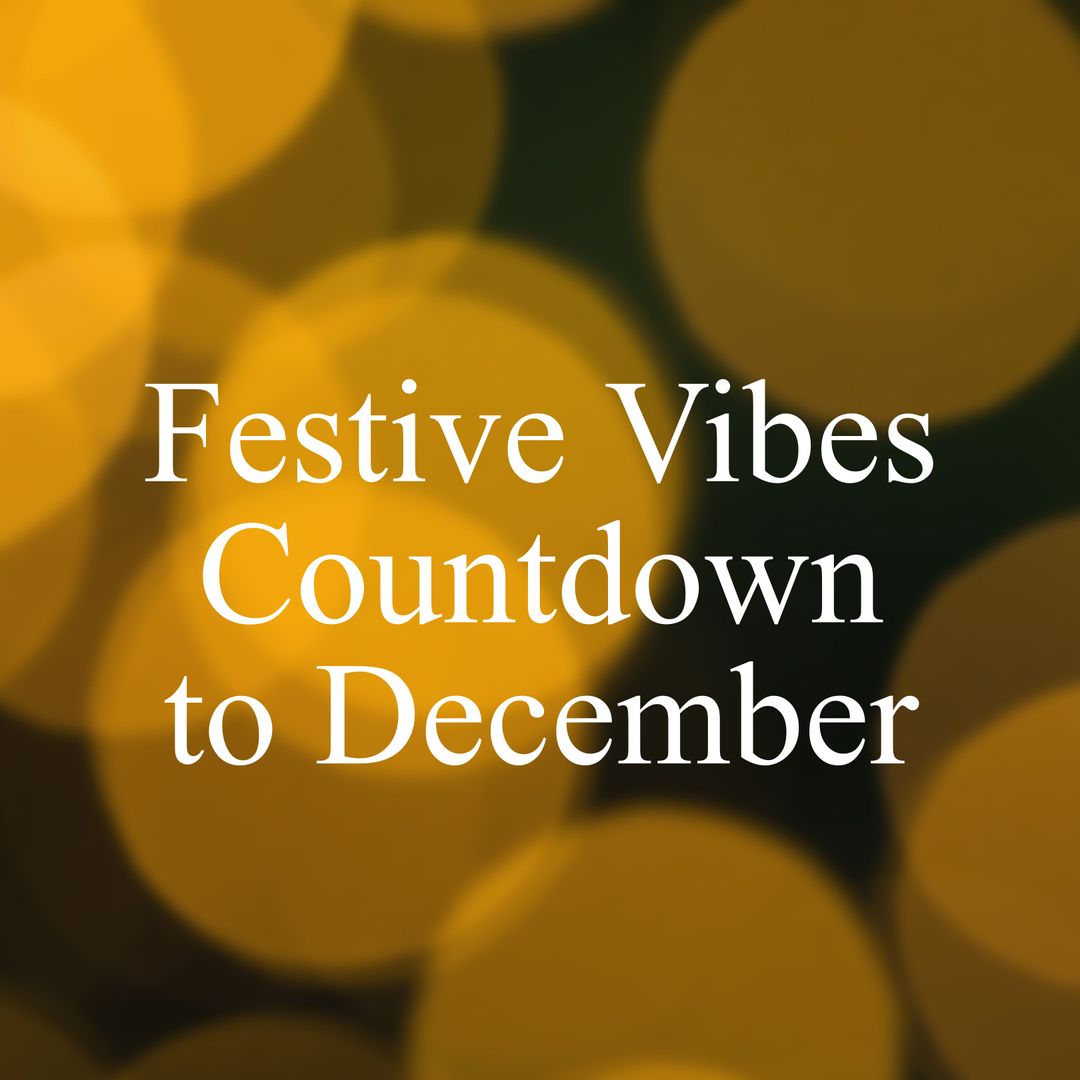 Festive Vibes Countdown to December with Bokeh Lights