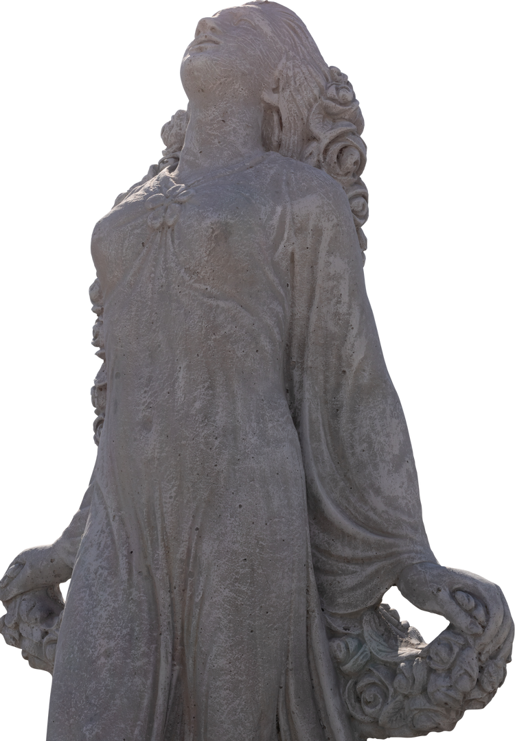 Weathered Classical Female Sculpture Transparent Background - Download Free Stock Images Pikwizard.com