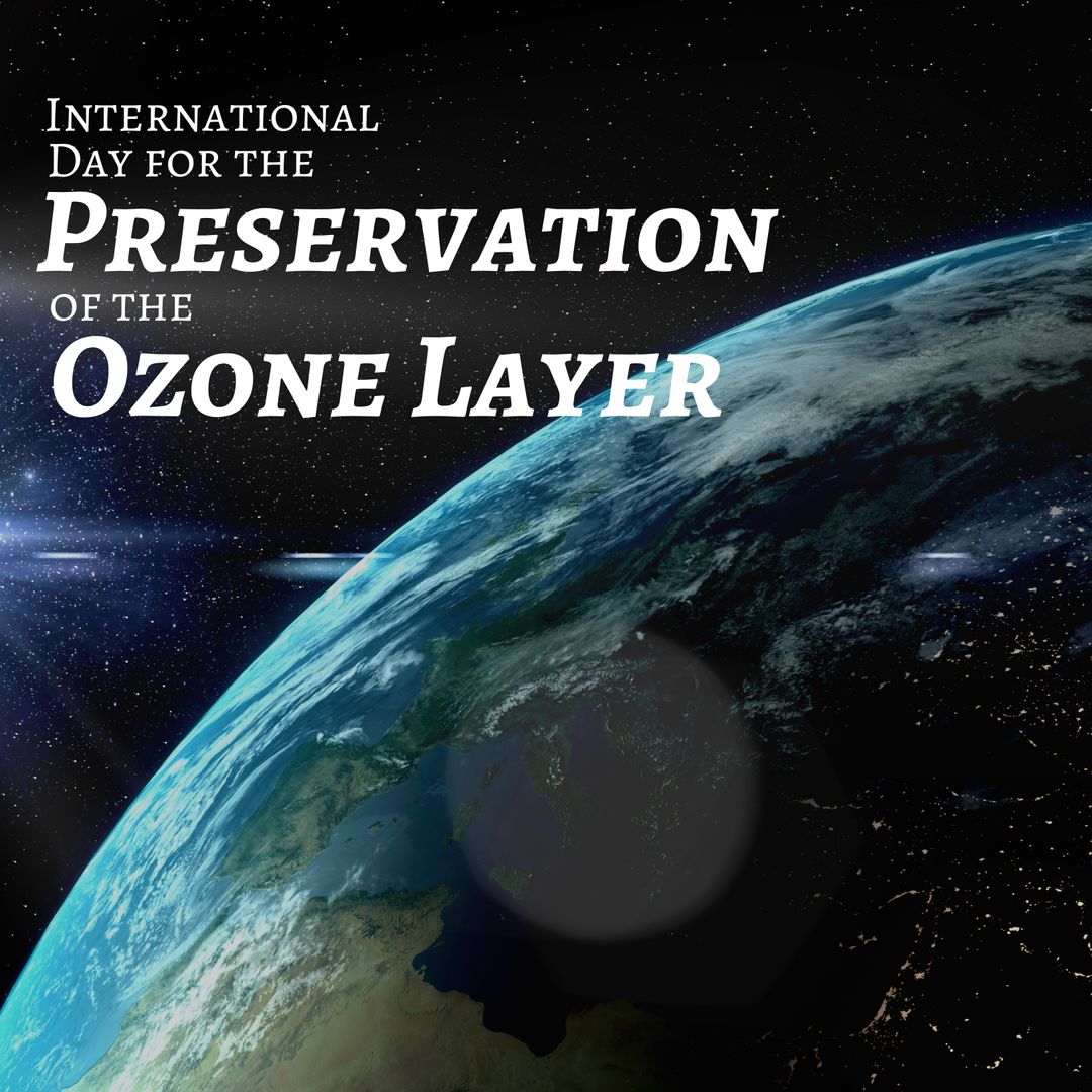 Earth from Space Highlighting International Ozone Layer Preservation Day