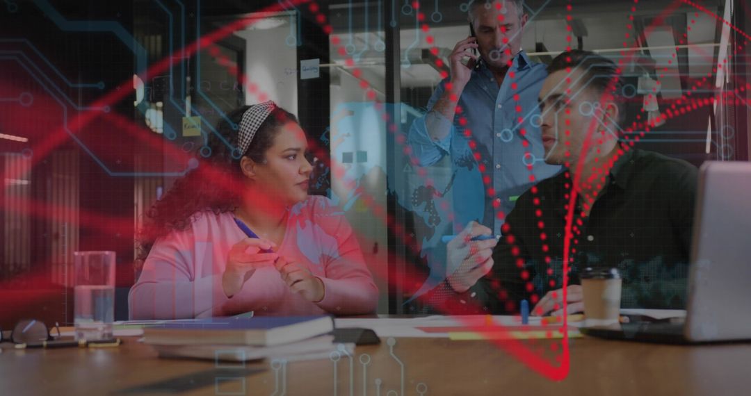 Collaborative Business Team Strategies in Modern Office