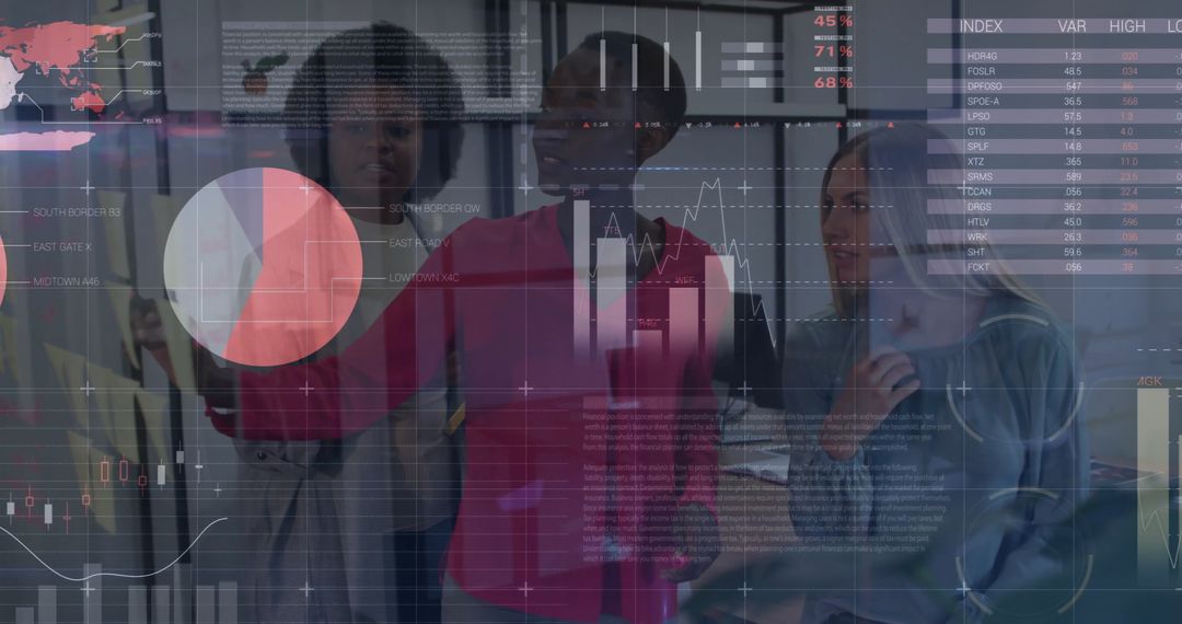 Diverse Team Analyzing Business Analytics