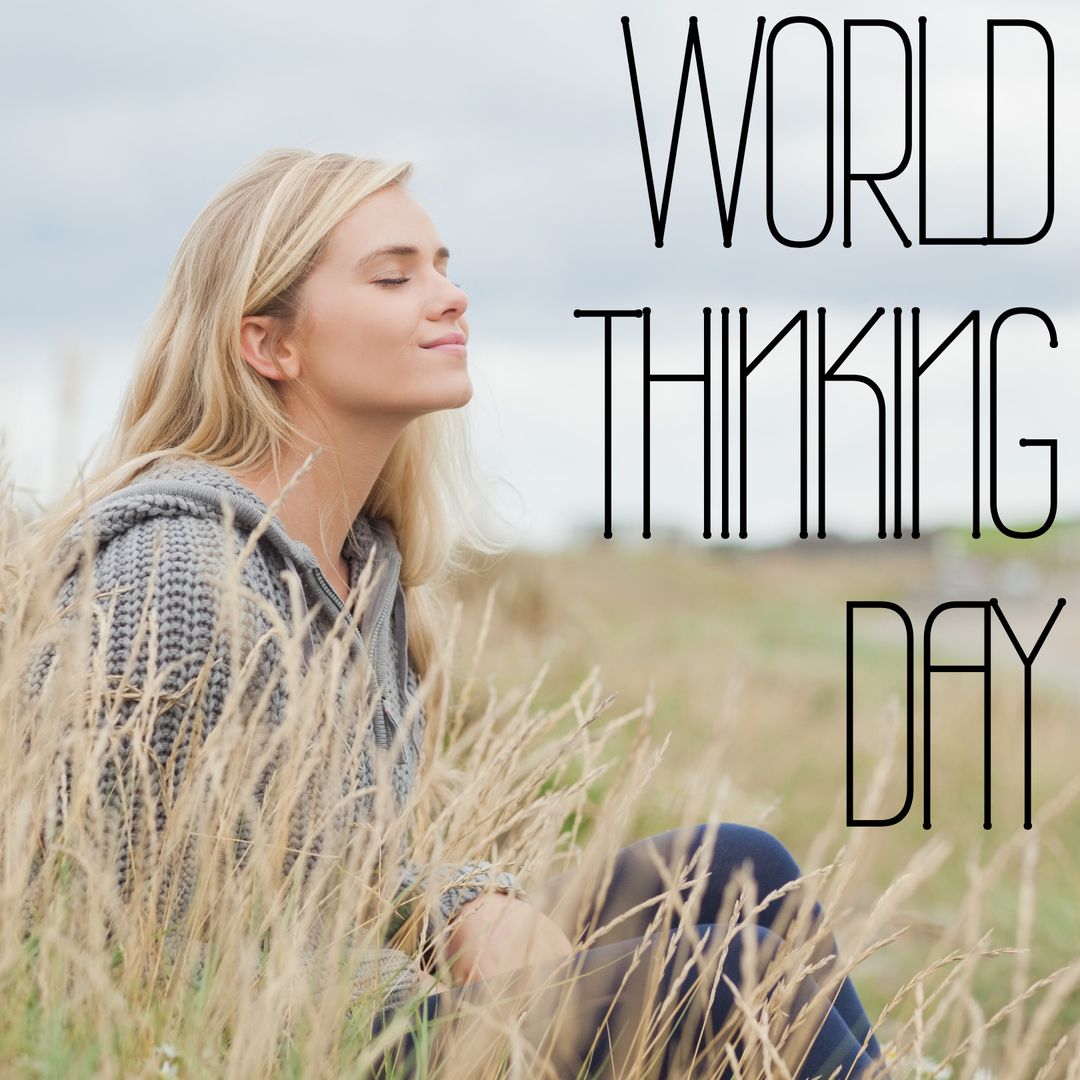 Serenity and Mindfulness in Golden Fields for World Thinking Day