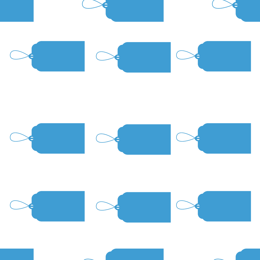 Digital Blue Tags Vectors on Transparent Background