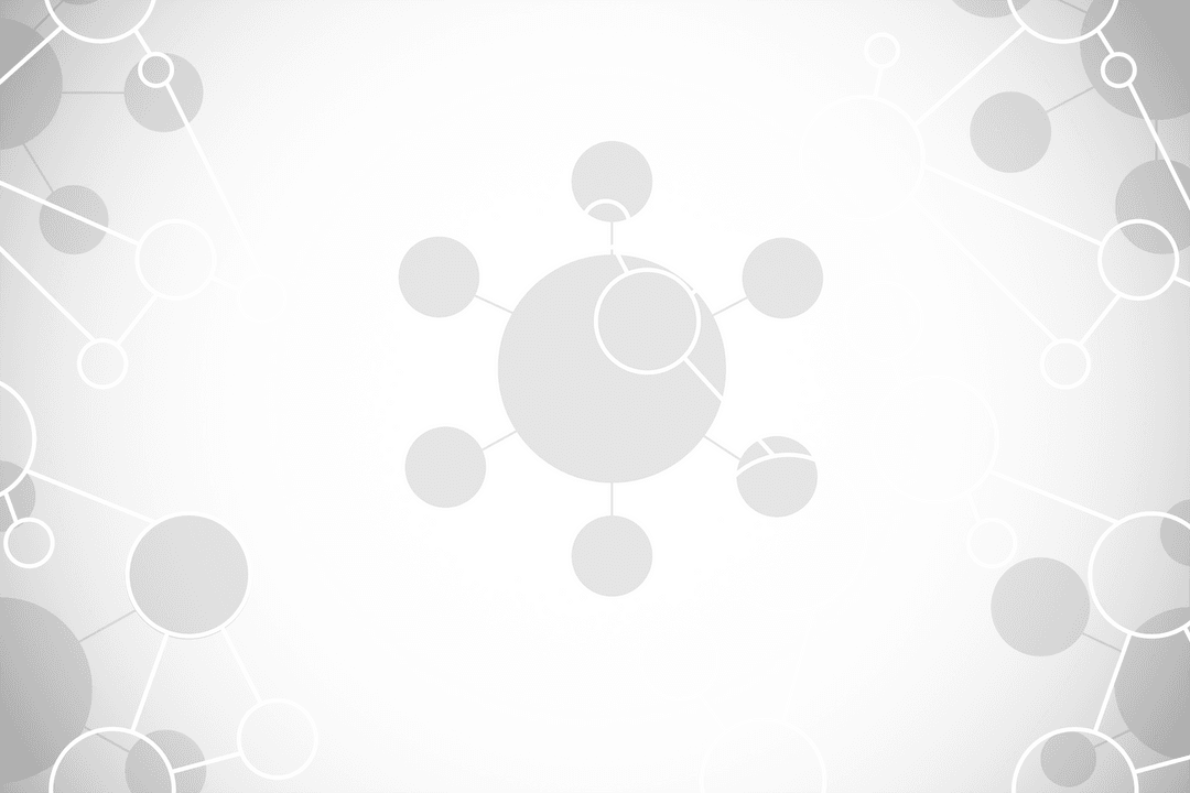 Transparent Molecular Structure Diagrams on White Background