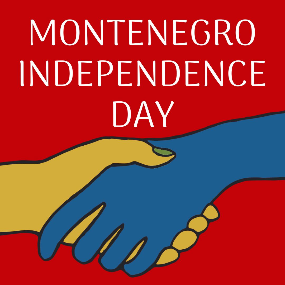 Montenegro Independence Day Celebration with Unity and Partnership Graphic - Download Free Stock Templates Pikwizard.com