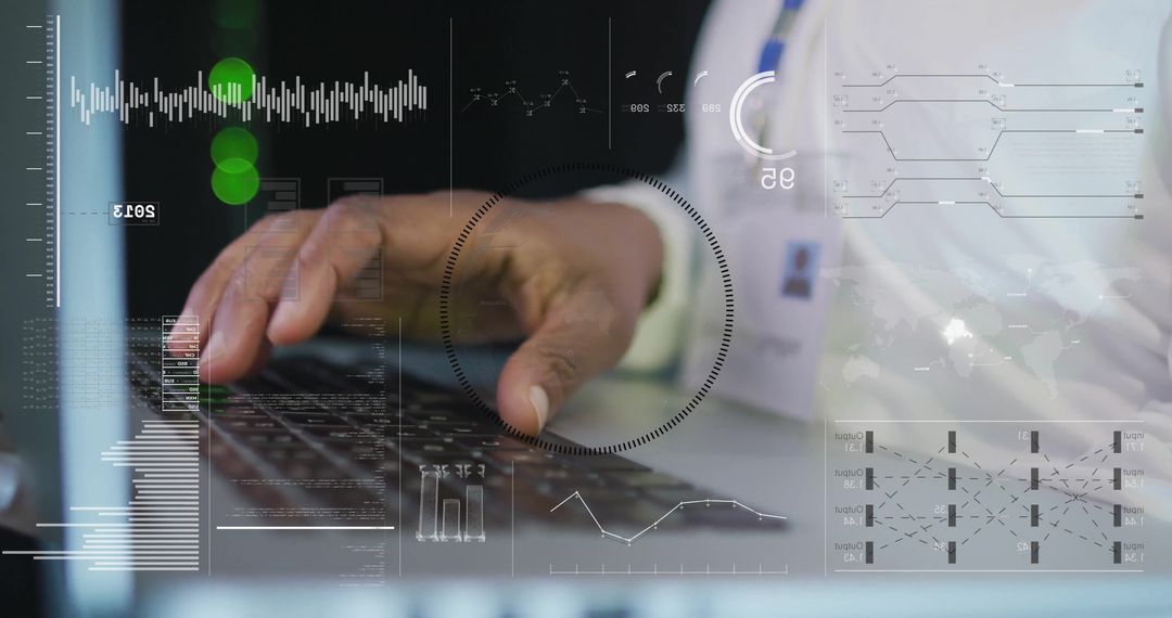 Data Processing and Technology Concept with Businessman