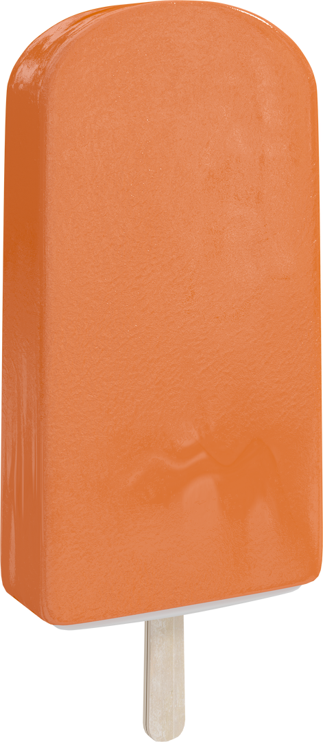 Orange Ice Cream Popsicle on Transparent Background - Download Free Stock Images Pikwizard.com