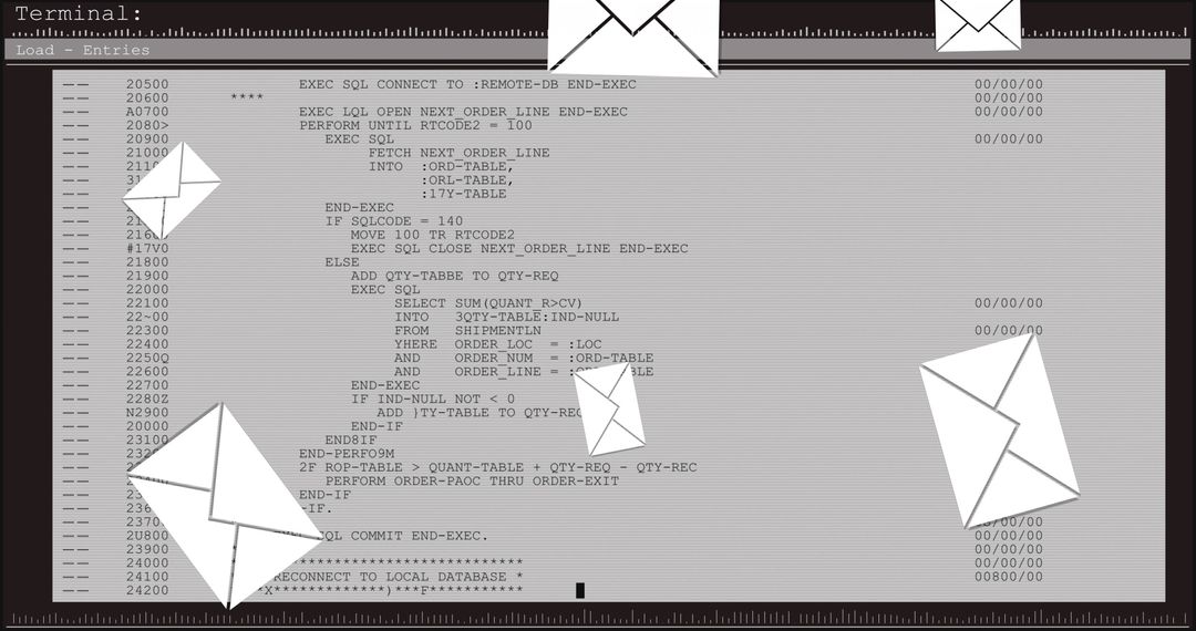 Digital Interface with Data Processing and Email Integration - Free Images, Stock Photos and Pictures on Pikwizard.com
