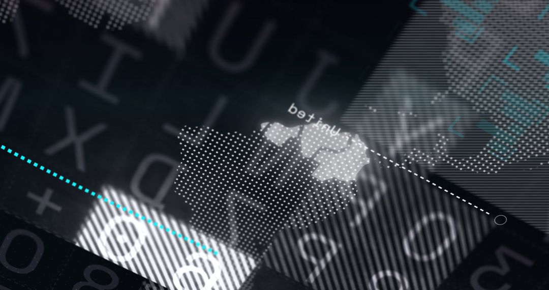 Digital financial data visualization with global network