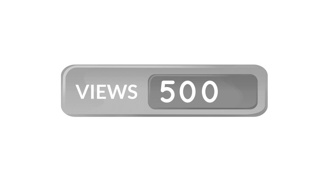 Digital Counter Displaying 500 Views