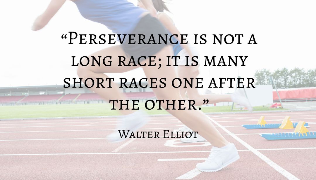 Dynamic Sprinting Motivation Quote Poster for Fitness Inspiration