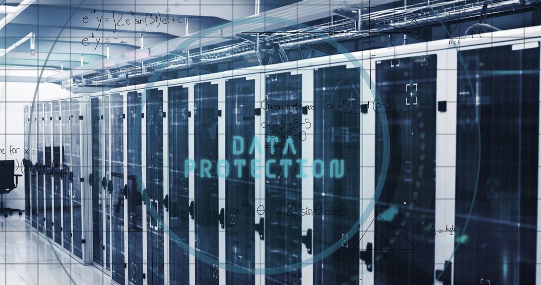 Mathematical Equations Over Data Servers for Data Protection