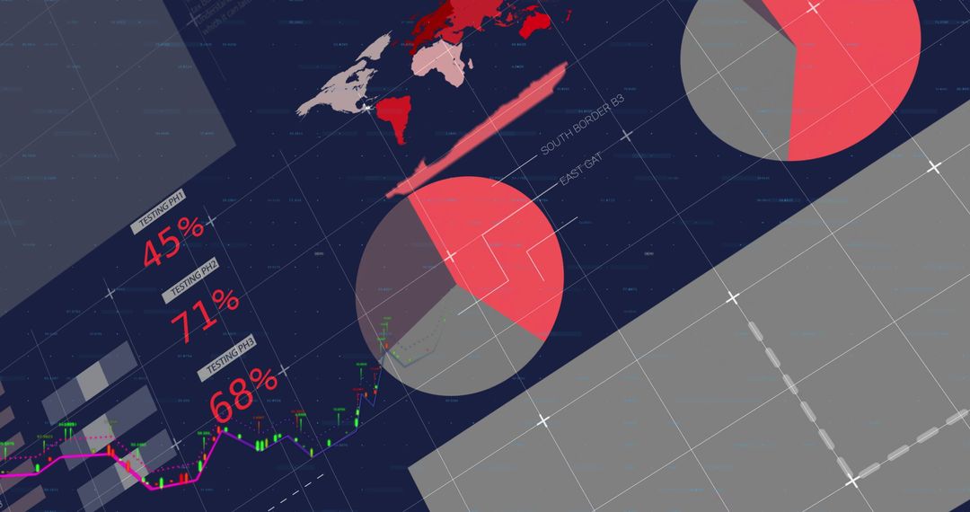 Global Business Analytics Dashboard Displaying Data Visualizations