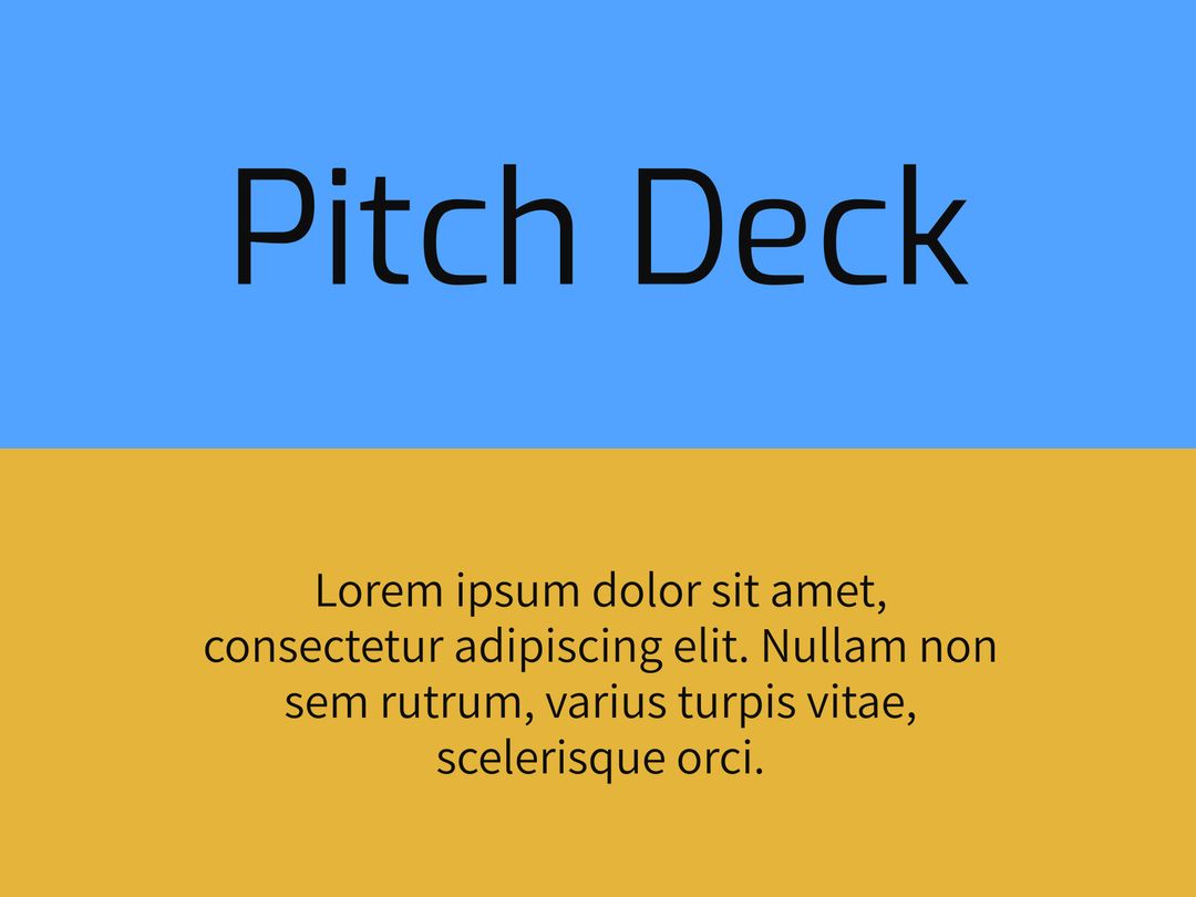 Business Pitch Deck Presentation Design