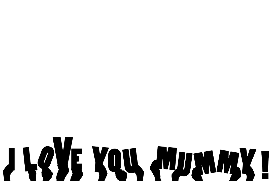 Transparent Design Calling Mom a Savior with Heart Icons