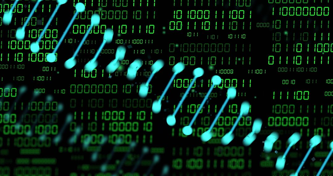 dynamic dna helix over binary code background - Free Images, Stock Photos and Pictures on Pikwizard.com