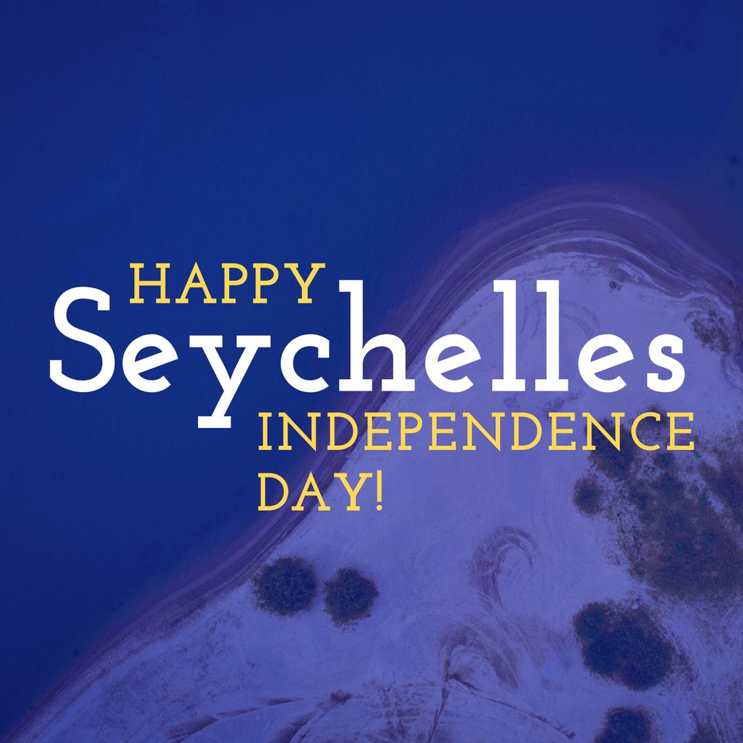 Celebrating Seychelles Independence Day with Aerial Seascape