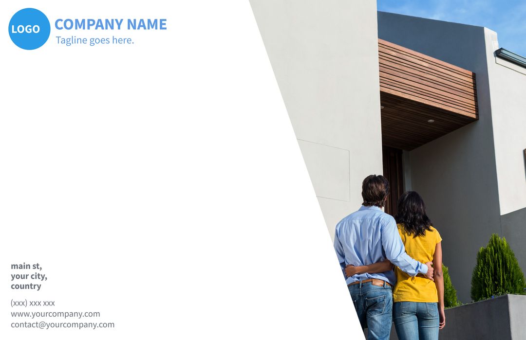 Couple Embracing Hope Near Modern Home