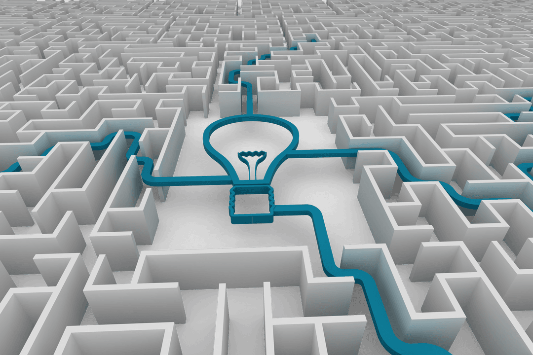 Transparent Light Bulb Design in Intricate Maze Pattern - Download Free Stock Images Pikwizard.com