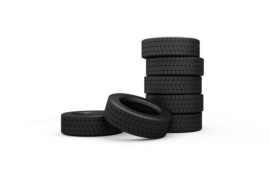 Transparent PNG Stack of Black Tyres White Background - Download Free Stock Images Pikwizard.com