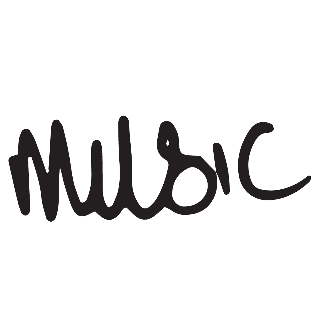 Transparent Stylized Black Music Text