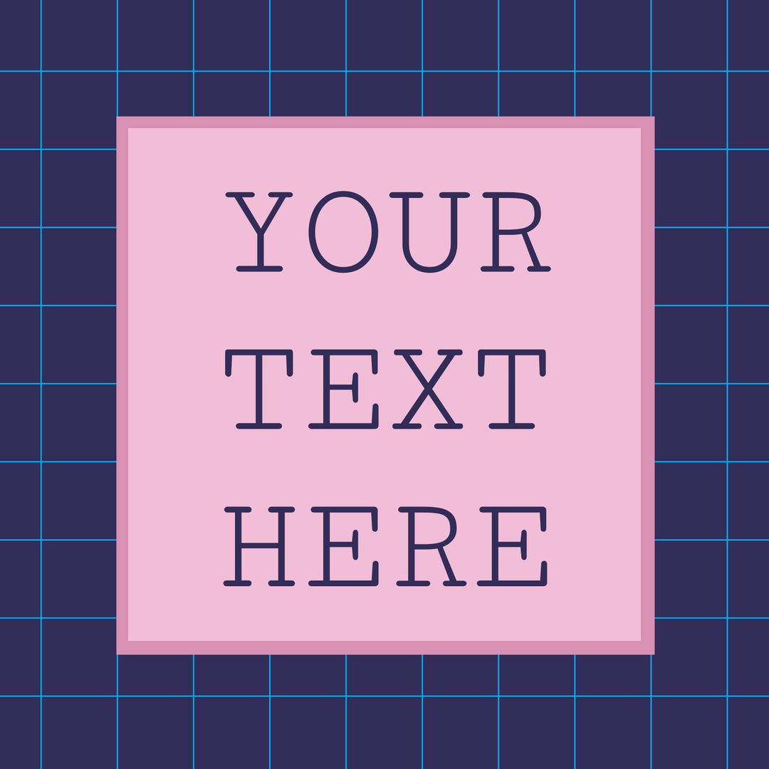 Customizable Text Space on Pink Grid Background - Download Free Stock Images Pikwizard.com