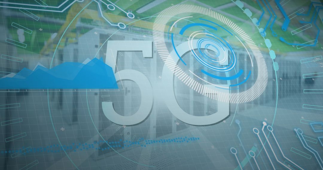 Digital 5G Connectivity Overarching Server Data Center