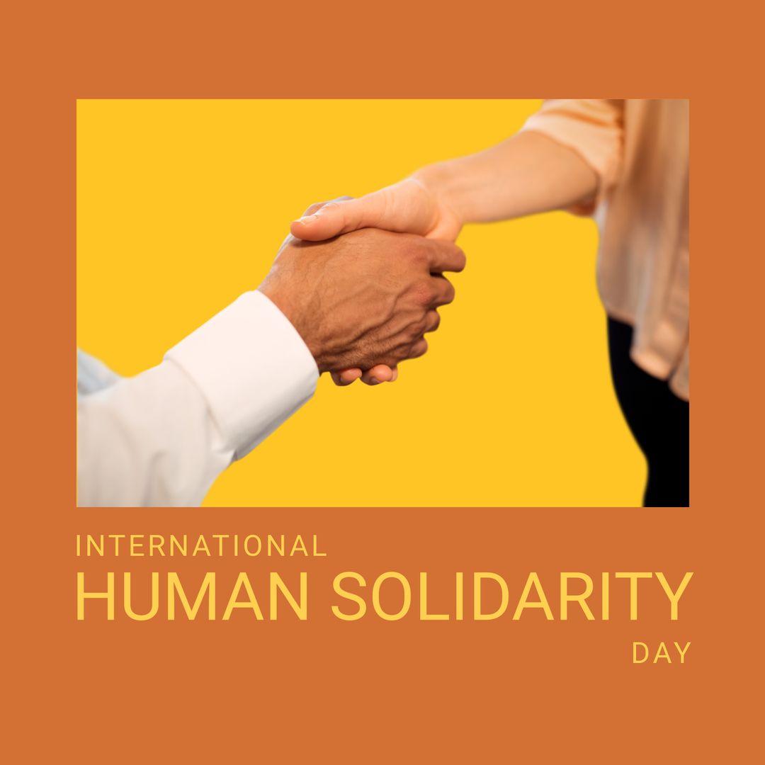 Handshake Symbolizing International Human Solidarity
