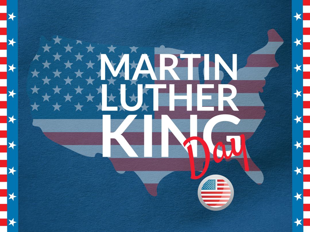 Proud Reflection on Martin Luther King Jr. Day with American Flag Motif