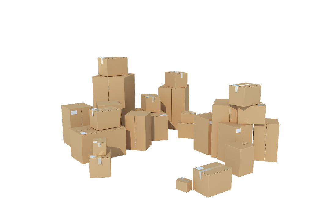 Stacks of Brown Cardboard Boxes with Transparent Background - Download Free Stock Images Pikwizard.com