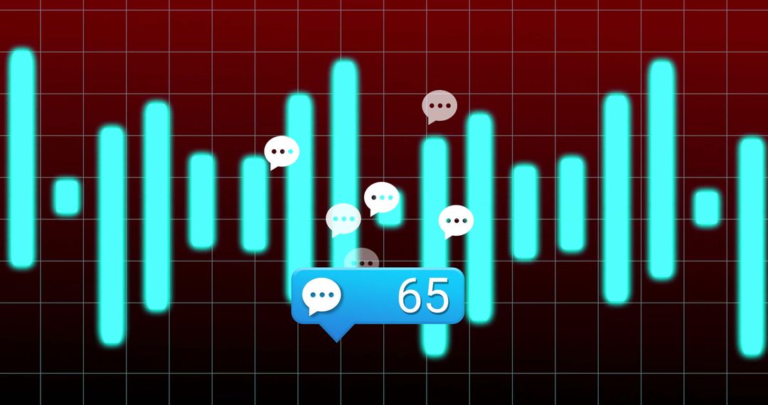 Dynamic Dashboard with Cyan Bars and Chat Notifications