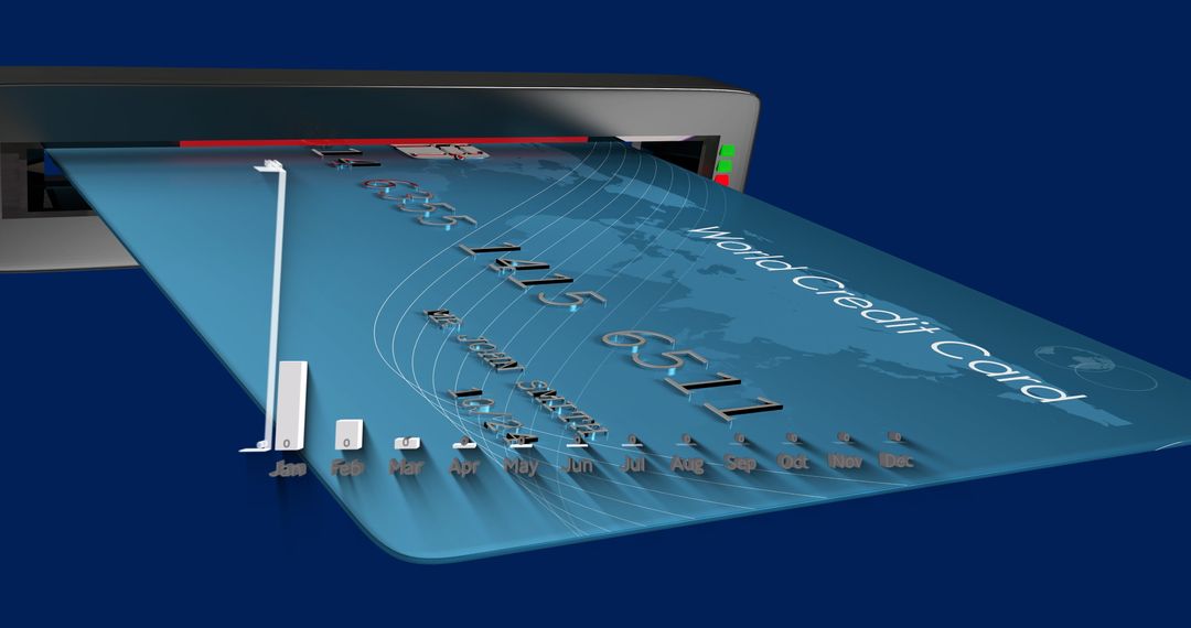 Creative Visualization of Credit Spending Pattern Concept