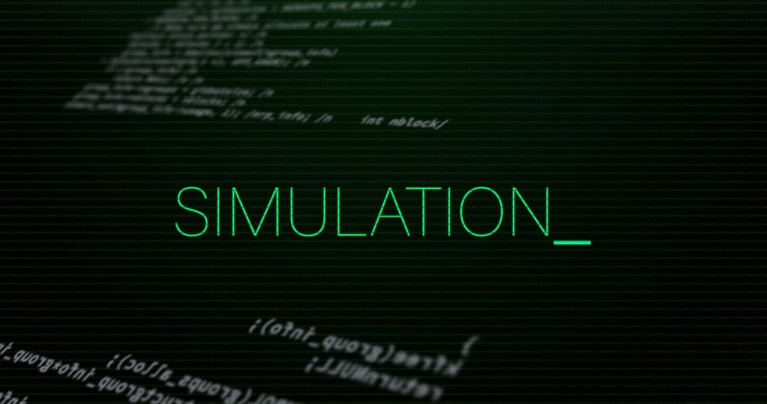 Digital Simulation Interface with Data Processing Code - Free Images, Stock Photos and Pictures on Pikwizard.com