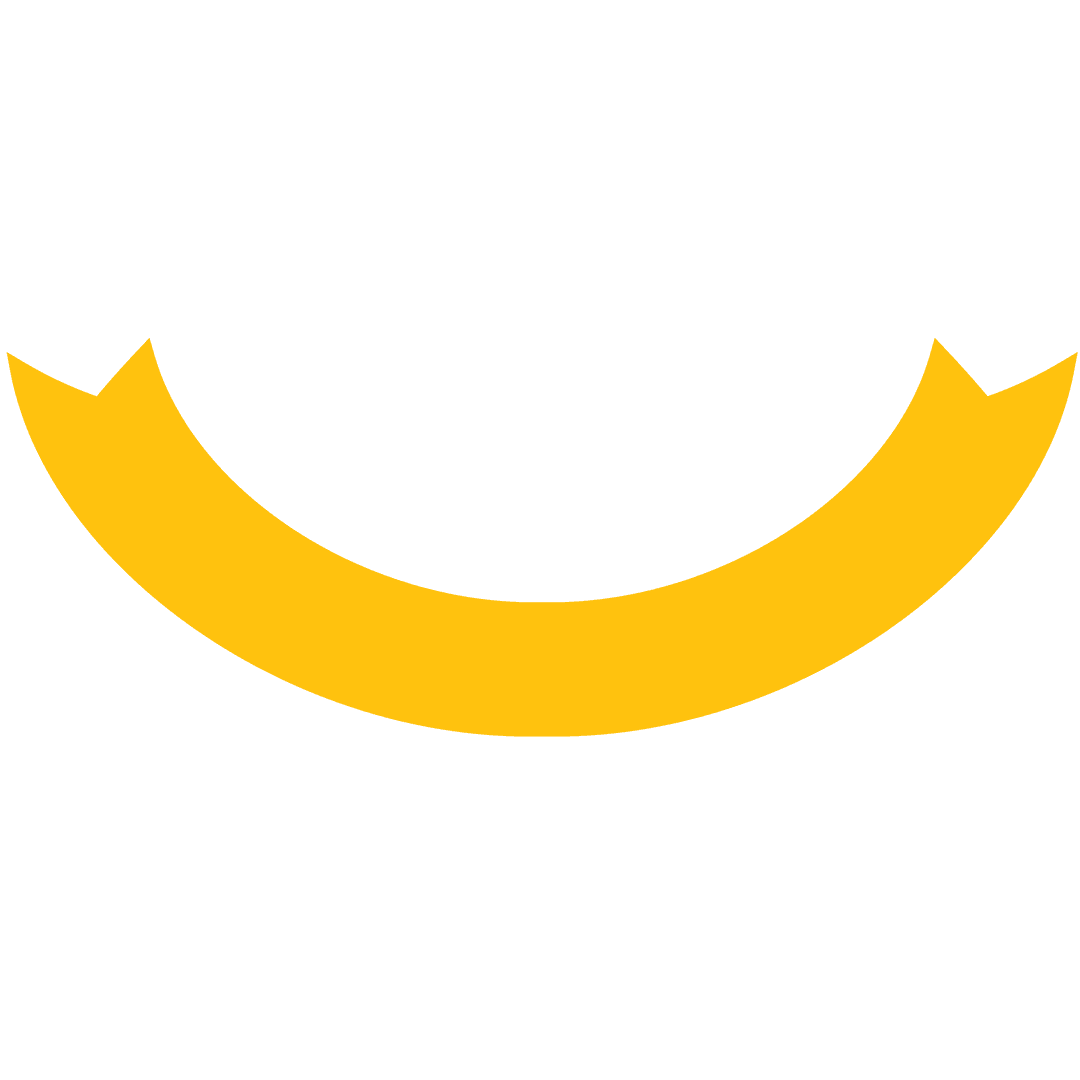 Yellow Ribbon Illustration on Transparent Background