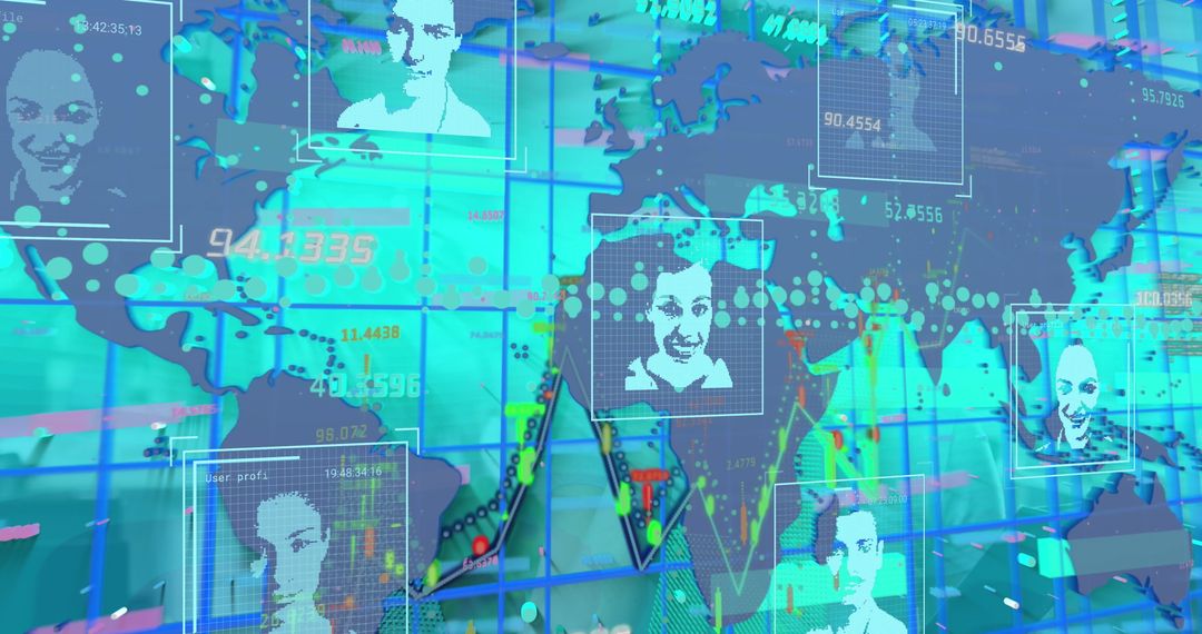 Global Data Analytics with World Map and Profiles