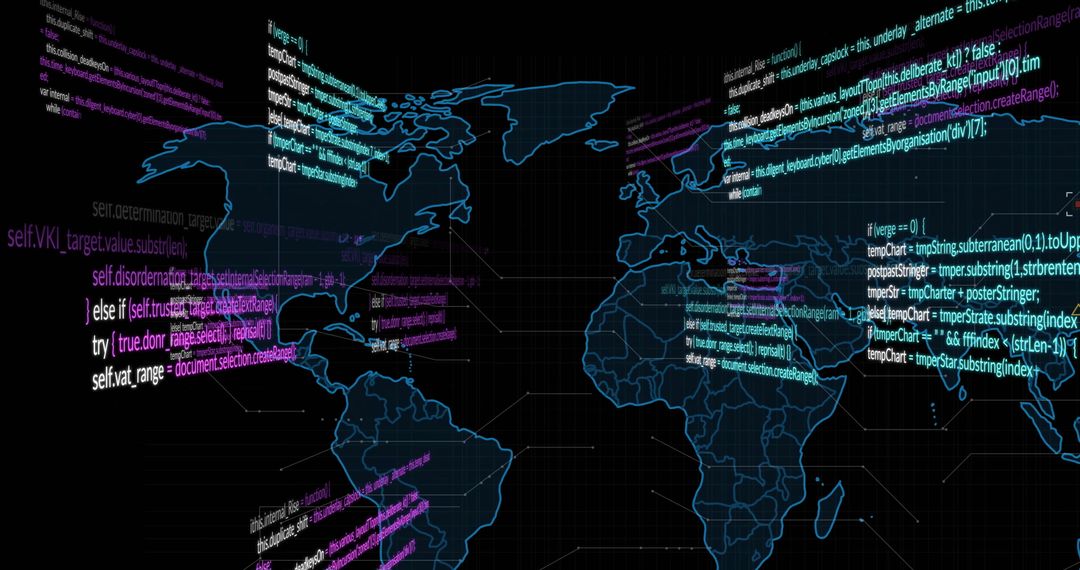 Digital Data Processing Over Global Map