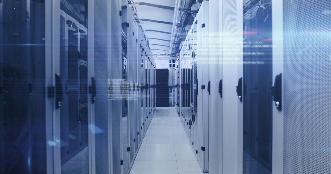 Modern Data Center With Server Racks and Efficient Cooling System - Free Images, Stock Photos and Pictures on Pikwizard.com