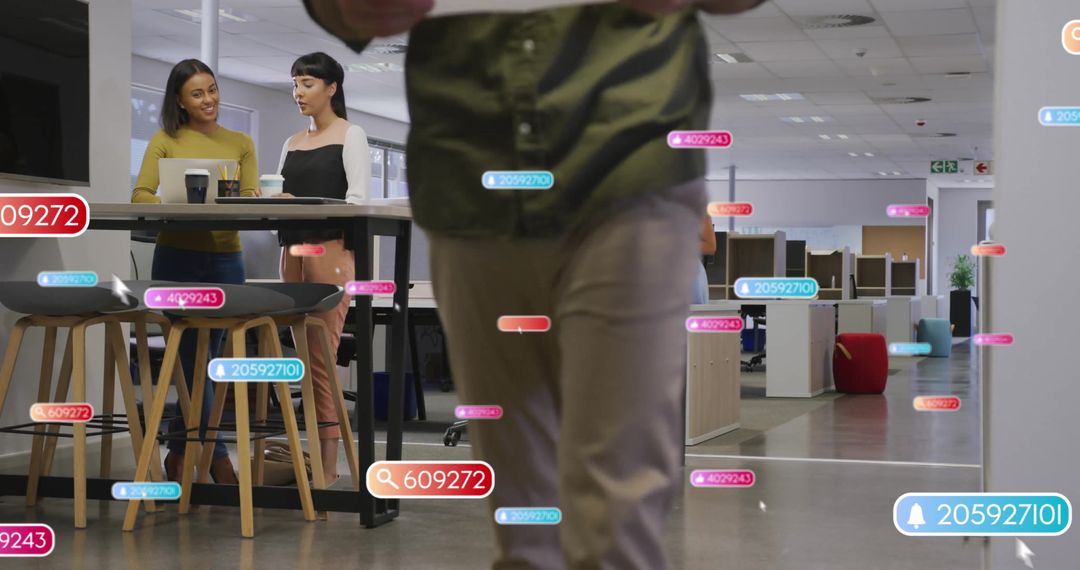 Innovative Office Collaboration with Digital Interface Elements