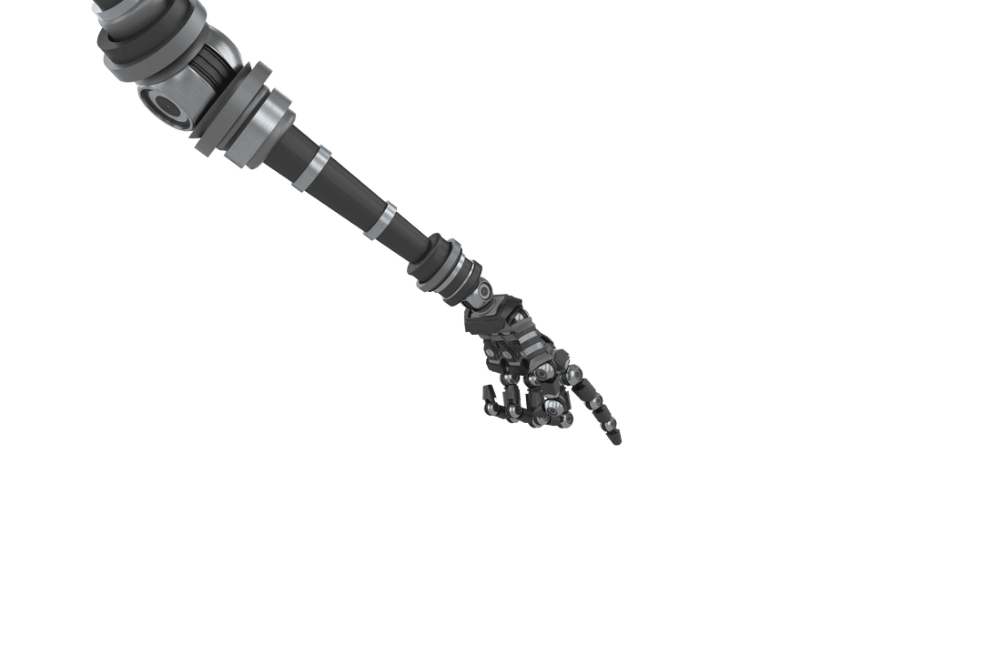 Futuristic Transparent Robot Arm Pointing in Minimalist Space - Download Free Stock Images Pikwizard.com