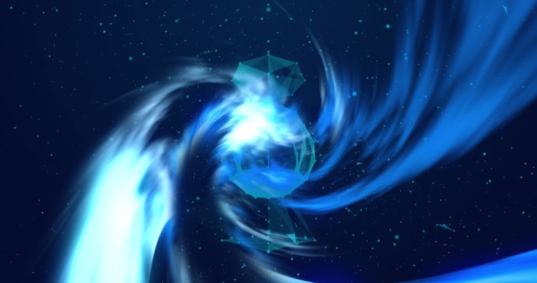 Futuristic Data Processing and Neon Structure Artistic Concept