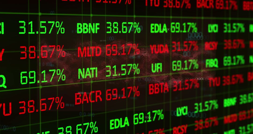 Dynamic stock market display with real-time data and exchange rates