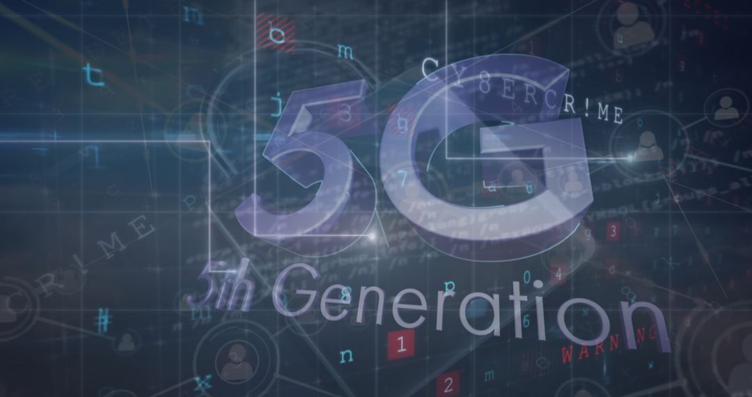 5G Network Connectivity Overlaid on Digital Interface