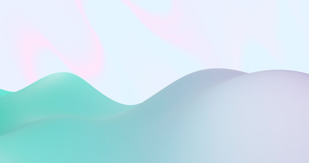 Abstract Soft Pastel Gradient Wave Pattern Background
