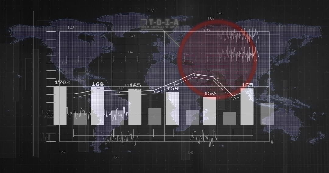 Futuristic Data Visualization with Global Insights Dashboard