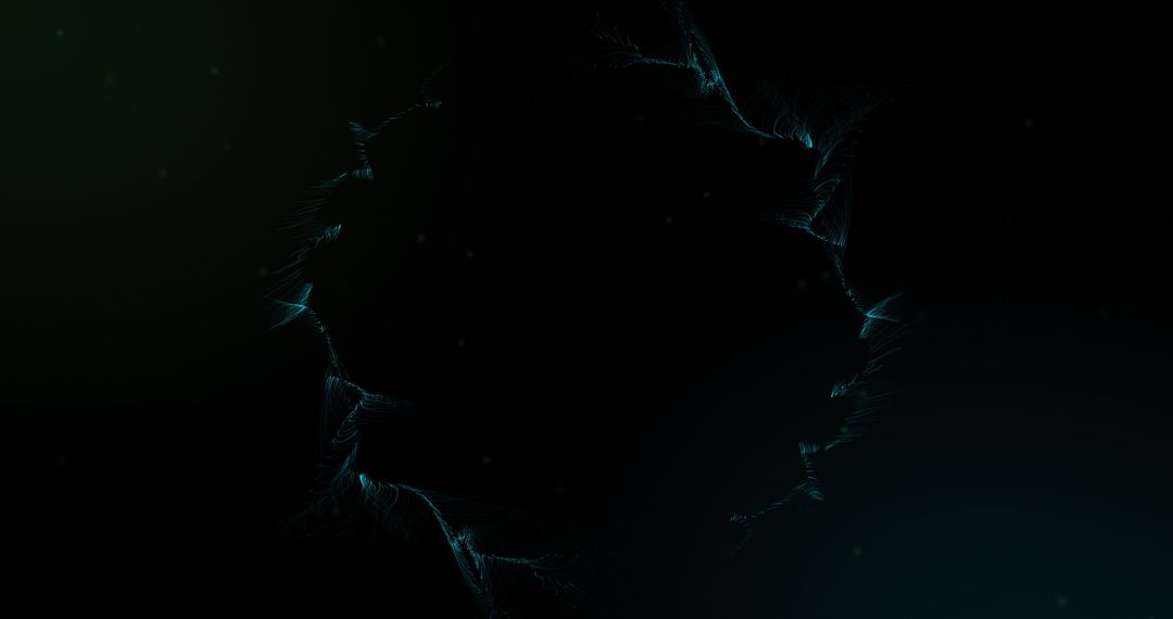 Hypnotic Green Smoke Dynamics on Dark Gradient