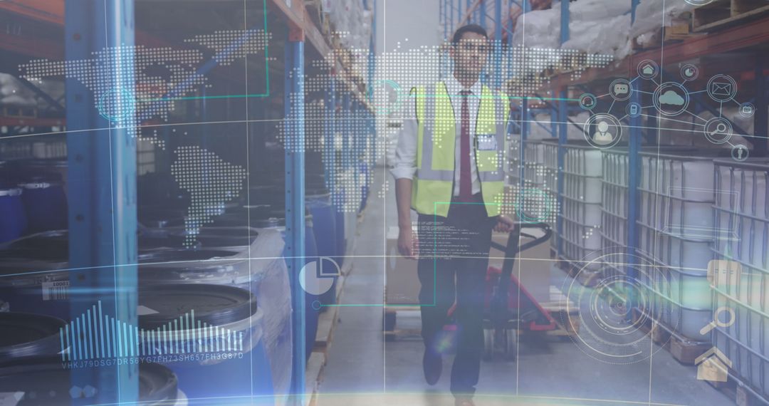 Warehouse Worker Using Augmented Reality for Efficient Management